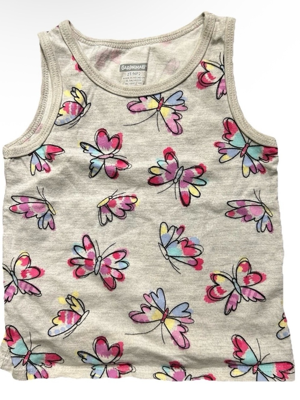 Toddler Girl Summer Tops Tank Tops Butterflies Floral Minnie Mouse Size 2T - Picture 4 of 8